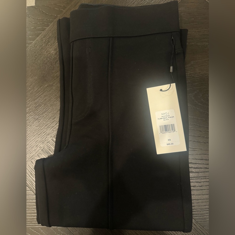 NYDJ Flare Pedal Pusher Pants - Black - Size XS - Picture 2 of 7